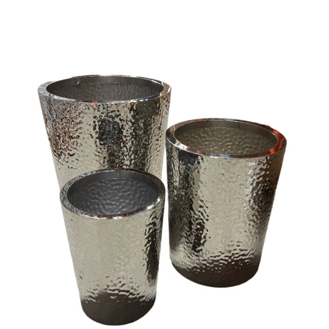 MP20062 ROUND TAPERED STAINLESS STEEL POT S/3