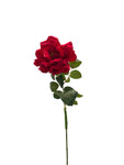 FL13508 VELVET OPEN ROSE SPRAY 25"