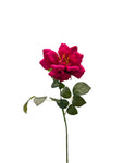 FL13508 VELVET OPEN ROSE SPRAY 25"