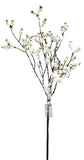 BE10327 SNOWY ROSEHIP SPRAY,24.5"