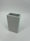CB4004 CERAMIC RECTANGLE POT   4.75x3x8.25"