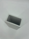 CB4004 CERAMIC RECTANGLE POT   4.75x3x8.25"