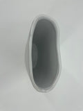 CB4018 CERAMIC TAPERED OVAL POT   D7x3.5x9"H