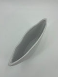 CB4020 CERAMIC TAPERED OVAL BOWL   D13x3.5x5"H