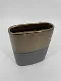 CB4027 CERAMIC OVAL POT   D8x3x9"H