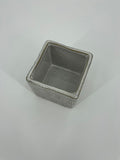 CB4033 CERAMIC SQUARE POT   3.5x3.5x3.5"