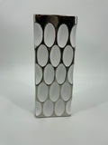 CB4061 CERAMIC RECTANGLE TALL VASE   5x3x11.5"
