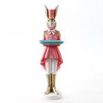 ER13011 LADY BUNNY SOLDIER w/PLATE,48.5in