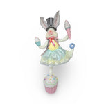 ER13043 MISS DANCING BUNNY ON CUPCAKE,35in
