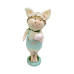 ER13091 STANDING PIG w/CUPCAKE 15in-4/24P