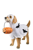 HR10001 GOLDEN RETRIEVER GHOST w/PUMPKIN BKT,31"