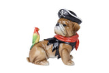 HR10006 ENGLISH BULLDOG IN PIRATE COSTUME,18"