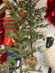 COPY-OF-XM30051-POTTED-PINE-TREE-W-SNOW-25 PINE TREE W/ BURLAP, 7'