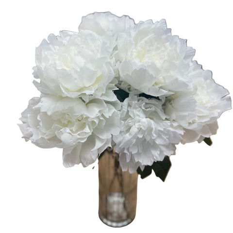PA20007 PEONY IN TALL GLASS 22"