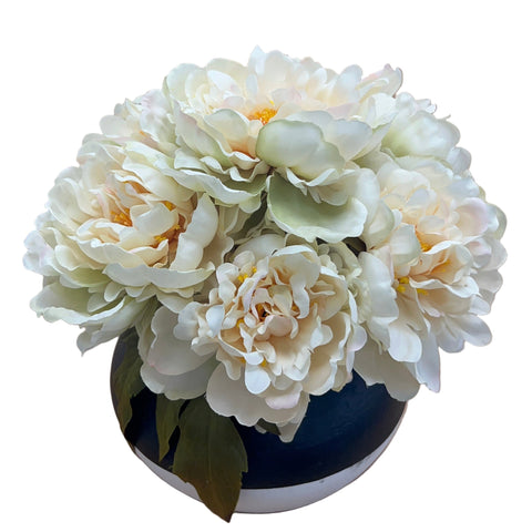 PA20010 PEONY IN CERAMIC POT 11.5"