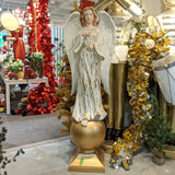 XR13081 RESIN ANGEL ON BALL 78"