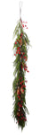 XM14155 MIXED NORFOLK/BERRY/PINECONE GARLAND,6'