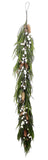 XM14155 MIXED NORFOLK/BERRY/PINECONE GARLAND,6'