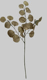 XM14496 DOLLAR EUCALYPTUS SPRAY w/GLITTER,33"