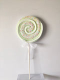 XM14648 SWIRL LOLLIPOP w/BEADS,10"