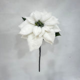 XM14736 FURRY POINSETTIA SPRAY,28"