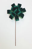 XM14822 VELVET BOW POINSETTIA SPRAY,D8x19.5"