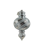 XO1071 FINIAL w/GLITTER ORNAMENT 14"