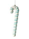 XO1121 GLITTERED/VELVET CANDY CANE,23.5"