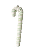 XO1121 GLITTERED/VELVET CANDY CANE,23.5"