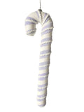 XO1121 GLITTERED/VELVET CANDY CANE,23.5"