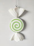 XO1124 GLITTERED SPIRAL CANDY ORN,19"