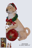 XR13102 RESIN DOG w/LED ORN 30"
