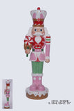XR13123 RESIN NUTCRACKER w/PEPPRMINT 18"