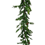 XM13046 CEDAR w/PINECONE GARLAND,10'