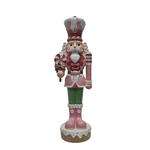 XR13123 RESIN NUTCRACKER w/PEPPRMINT,18"