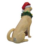 XR13102 RESIN DOG w/LED ORN,30"