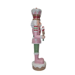 XR13123 RESIN NUTCRACKER w/PEPPRMINT,18"