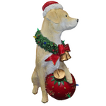 XR13102 RESIN DOG w/LED ORN,30"