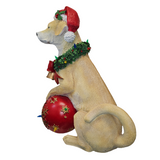 XR13102 RESIN DOG w/LED ORN,30"