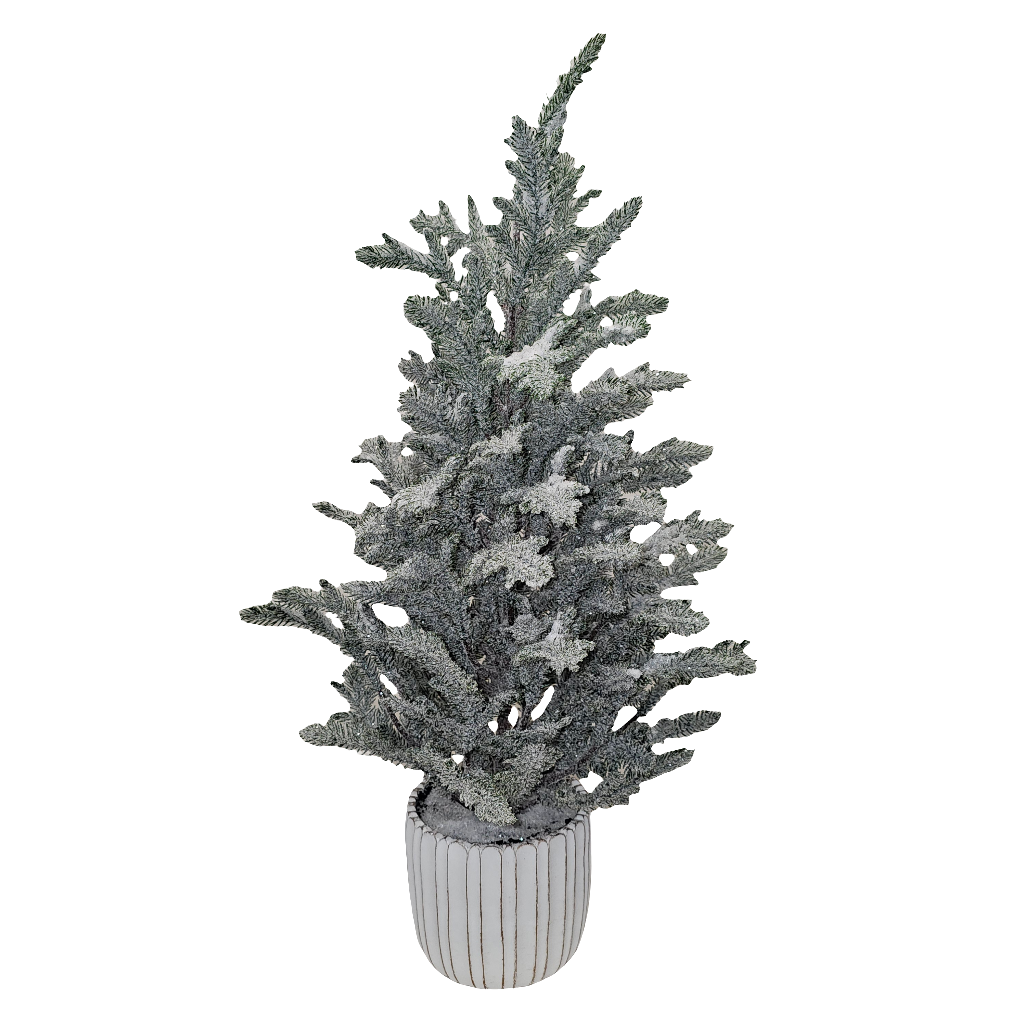 XM30051 POTTED PINE TREE w/SNOW,25