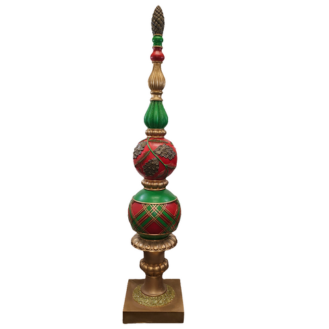 XR13125 RESIN FINIAL TOPIARY,61"