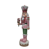 XR13123 RESIN NUTCRACKER w/PEPPRMINT,18"