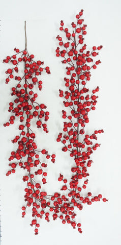 BE10253 ROSEHIP/BERRY GARLAND,6'-2/16P