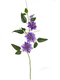 FL13261 DOUBLE CLEMATIS SPRAYx3F,32"