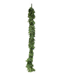 GG402 EART SHAPED EUCALYPTUS GARLAND,10'