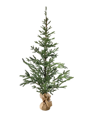 XM12225 XMAS TREE w/BURLAP,7.5'-1P/4.01'