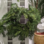 XM13282 SOFT CEDAR WREATH,14in-2/24P