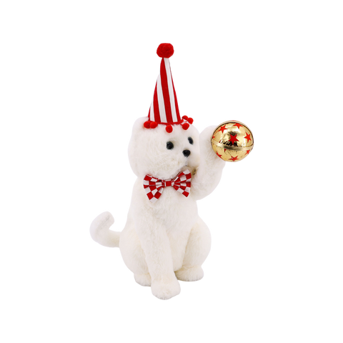 XM20046 CAT w/XMAS BALL,15.25in-6P