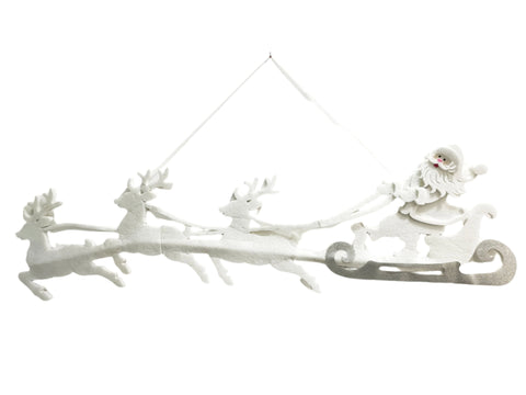 XM20151 REINDEER/SANTA ON SLEIGH,L7'x23in-1/4P