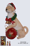 XR13102 RESIN DOG w/LED ORN,30"